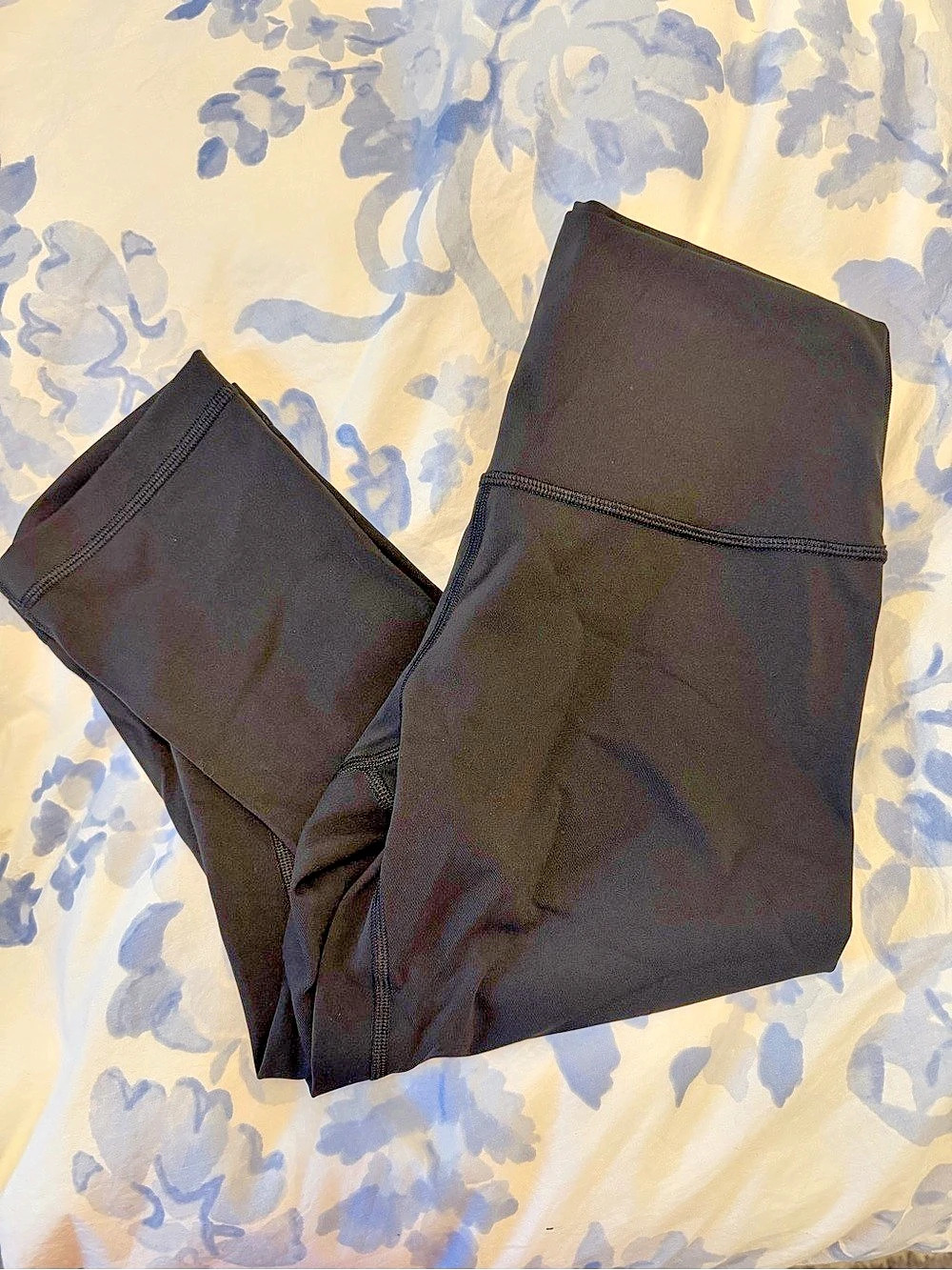 lululemon Train Times Crop Black Leggings 17 inc Size 8
